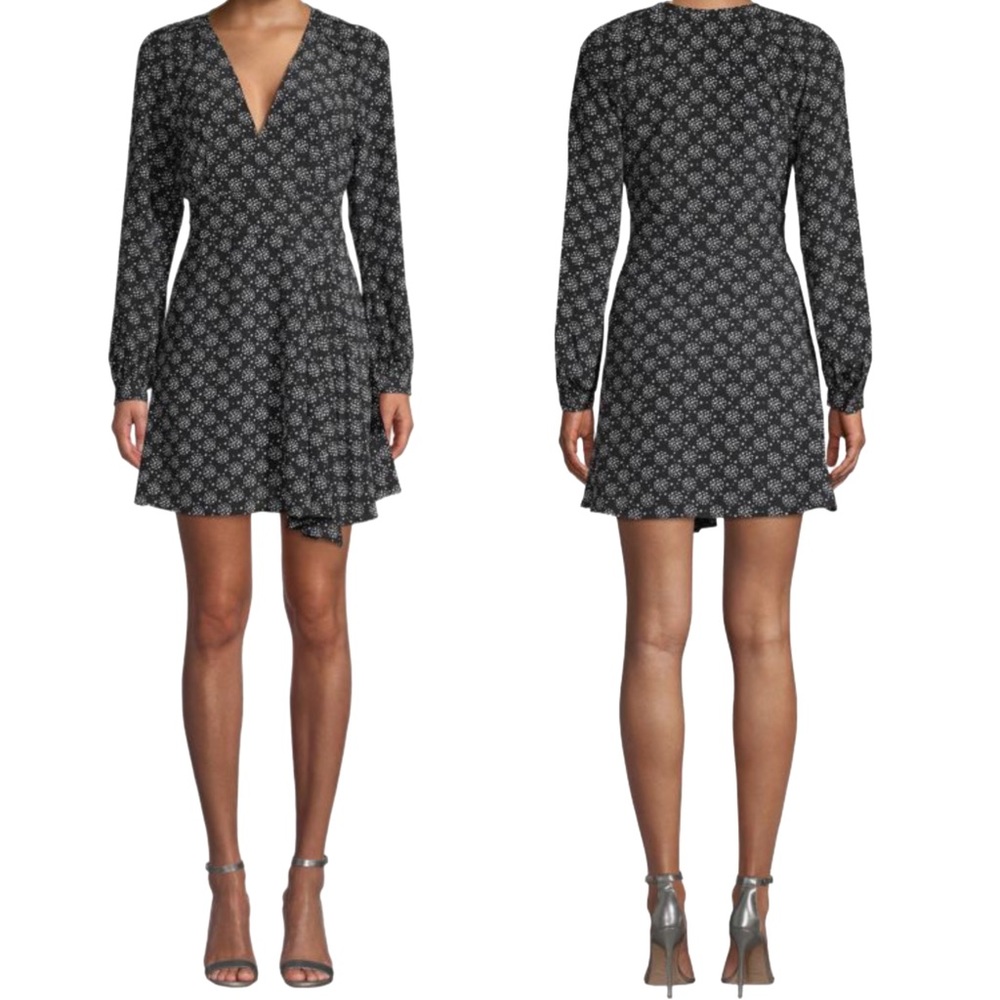 Equipment Alexandria Star-Print Silk Dress